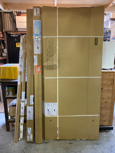新品未使用片引き戸白色2セット