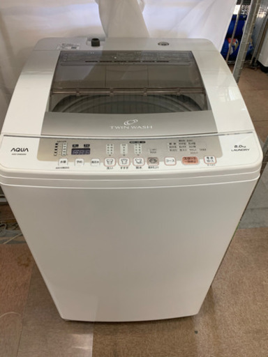 AQUA 2019年製 全自動洗濯機 AQW-VW80G