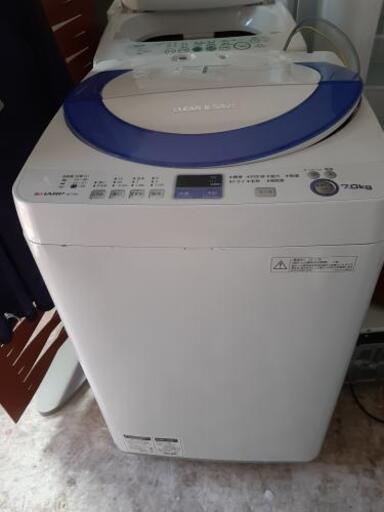 シャープ洗濯機　7.0kg 2013年製　穴なし槽