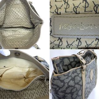 ヴィンテージ！ジラフ柄♪YSL◆イヴサンローラン◆トートバッグ（34B-34） ヴィンテージ！ジラフ柄♪YSL◇イヴサンローラン◇トートバッグ（34B-34）