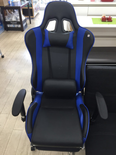 10 29 足掛け付きゲーミングチェア 背中調整もできるので 仕事やゲームなど長時間椅子に座る方に負担になりにくい なかなか入荷しない リサイクルマート和白 和白の椅子 チェア の中古あげます 譲ります ジモティーで不用品の処分