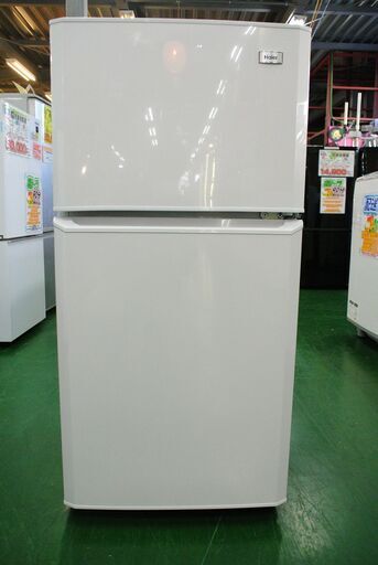 ハイアール 2ドア冷蔵庫 JR-N106K 2015年製。動作確認・清掃済。当店の動作不具合時返金保証3ヶ月付き。