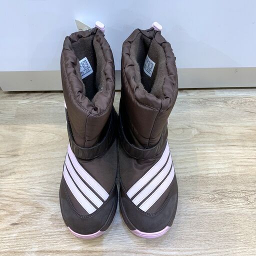 未使用品 アディダス スノーブーツ レディース キッズ 22 5 ブラウン ピンク Adisnowk タグ付き C ジュンマイ 福井のキッズ用品 子供用シューズ の中古あげます 譲ります ジモティーで不用品の処分