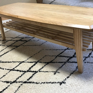 おしゃれな木製ローテーブル