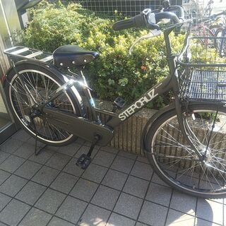 BRIDGESTONE　ステップクルーズ　26インチ　カーキ色　4年使用で錆び、傷はございます。