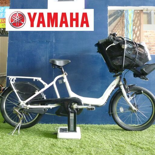 電動自転車 ヤマハ 20インチ 新基準 PAS KISS mini 幼児2人同乗基準適合車 子供乗せ 充電器付き 通勤 通学 中古 YAMAHA パス キス