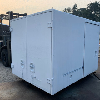  No.414 保冷 バン 軽トラ 仕様 アルミ箱 バイク倉庫 トラックコンテナ コメ保管庫 物置 DIY