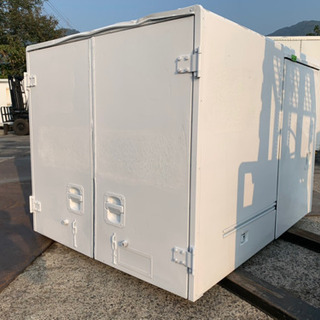  No.415 保冷バン 軽トラ 仕様 アルミ箱 バイク倉庫 トラックコンテナ コメ保管庫 物置 DIY