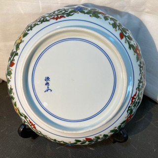 店舗同時販売中】源右衛門窯 萬暦風龍絵図 22cm 箱無し 問合わせ