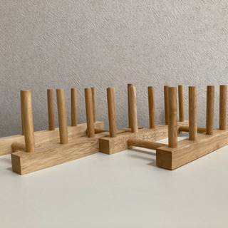 【残り3個】木製 ディッシュスタンド ディスプレイ 収納 ナチュ...