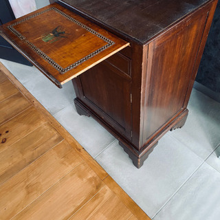 イギリス アンティーク 無垢材×真鍮/クラシック 英国 収納 チェスト