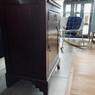 イギリス アンティーク 無垢材×真鍮/クラシック 英国 収納 チェスト