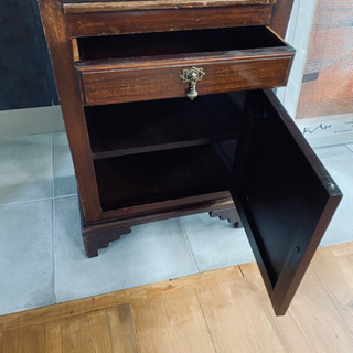 イギリス アンティーク 無垢材×真鍮/クラシック 英国 収納 チェスト