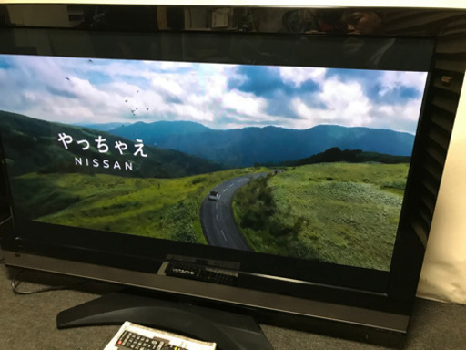 値引きする  日立　HITACHI WOOO ４６型ハイビジョン地デジテレビ　３２０ＧＢ　ＨＤＤ搭載　ダブル録画　リモコン付属 プラズマテレビ