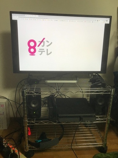 （取引中）液晶モニター　IODATA EX-LD3151DB　＋メタルラック