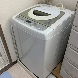 美品　屋内使用　全自動洗濯機　７キロ
