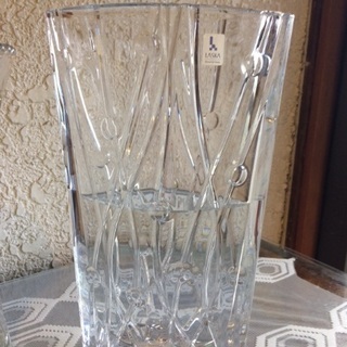 単品の出品に変更しました。ボヘミアグラスの花瓶の大　3500円