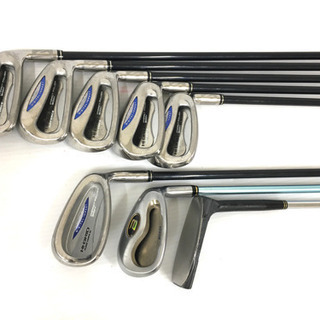 【最終値下げ！】◆XXIOドライバー／ダンロップ HI-BRIDアイアン等◆ゴルフクラブ12本セット＋美品WORLD EAGLEキャディバッグ付き