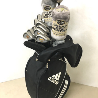 【値下げ！】◆Callaway キャロウェイ◆ゴルフクラブ 他 14本フルセット＋adidas キャディバッグ＋付属品多数付き　