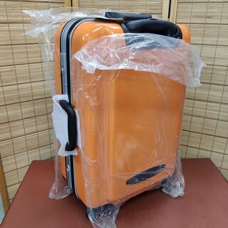 未使用 中型 4輪 スーツケース キャリーケース オレンジ色 S...