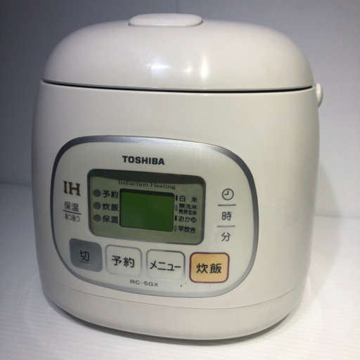 #4210 TOSHIBA IH保温釜 ホワイト RC-5GX