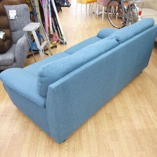 ニトリ 3人掛け ソファ 布張り 幅180 奥行90 高さ75 座面高さ40cm CATS1 ☆ PayPay(ペイペイ)決済可能 ☆ 札幌市 清田区 平岡 