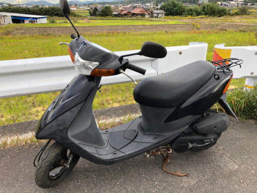 【売約済】実働 BT新品 リアタイヤ新品 スズキ CA1PA レッツ2 原付バイク スクーター ブラック