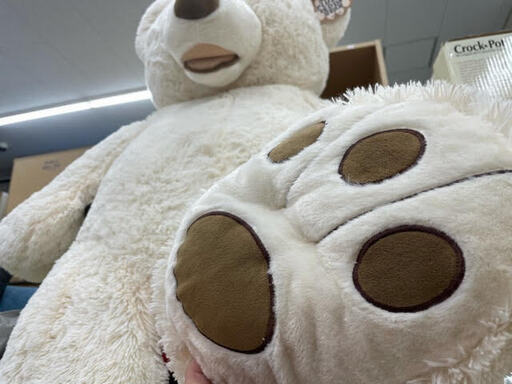 Gm6578コストコくまぬいぐるみ白135 おっきいくまぬいぐるみコストコぬいぐるみクマ特大ビッグ巨大テディベア大きい クマのぬいぐるみ 大 ケイラック朝霞田島店 北朝霞のおもちゃ ぬいぐるみ の中古あげます 譲ります ジモティーで不用品の処分