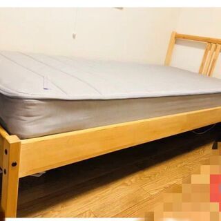 【ネット決済】IKEA　イケア　シングルベッド マットレス付き