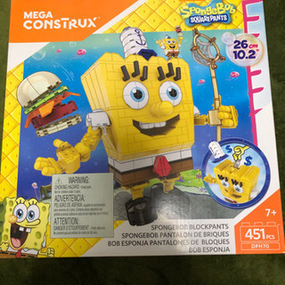 【超激レア商品】⭐︎スポンジボブ巨大貯金箱　Mega Bloks SquarePants Block Construction Set レゴ  アメトイ