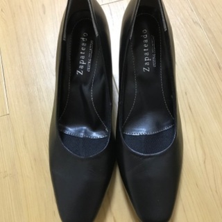 新品　パンプス ブラック 黒　日本製　サイズ23.5