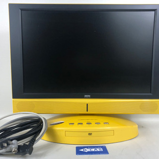 【動作OK】20型 黄色いテレビ