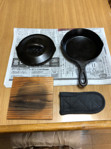 Lodge ロッジ スキレット6 1 2インチ4点セット かず 燕三条のその他の中古あげます 譲ります ジモティーで不用品の処分
