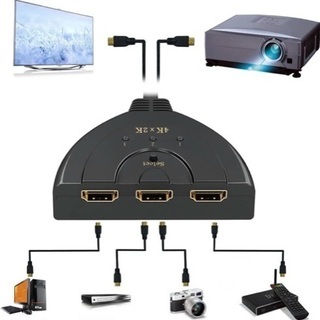 HDMI機器　HDMI 3ポート　機器3台切り替え　4K 