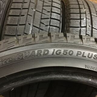 YOKOHAMA ice GUARD iG50 PLUS 215/45R17 17インチ スタッドレス 4本 2016年製 バリ溝 レクサスCT プリウス等 (VTY150) クレジットカード QR決済可能