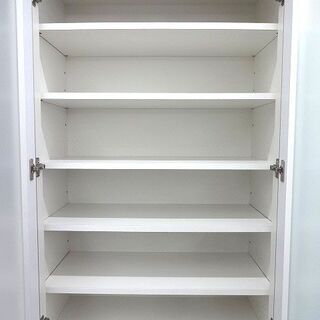 札幌 売れ筋 引き取り ニトリ セパレート 食器棚 白 大型 キッチン収納 白 観音開き
