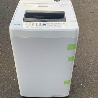【苫小牧バナナ】2018年製 ハイセンス/Hisense 4.5kg 洗濯機 HW-T45C ホワイト系 １人暮らし向け 清掃済み