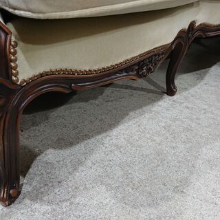 12/29販売済　karimoku｜domani｜カリモク｜ドマーニ｜ルイXVシリーズ｜クラシカル｜３人掛ソファ