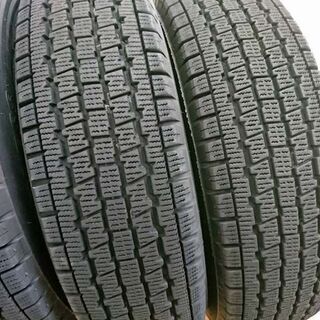 18年 ガリ無し社外アルミ付 BS製冬タイヤ145/80R12LT エヴリィ/ハイゼット/軽バン用⑥ 18年 ガリ無し社外アルミ付 BS製冬タイヤ145/80R12LT エヴリィ