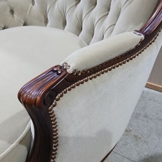 1/10販売済！karimoku｜domani｜カリモク｜ドマーニ｜ルイXVシリーズ｜クラシカル｜１人掛アームソファ