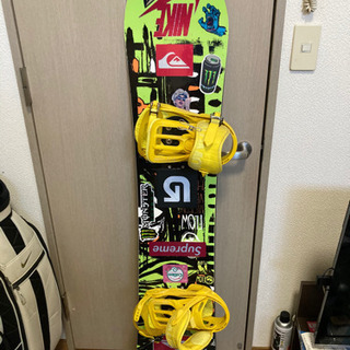 FLOW 146センチ wキャンバー サロモンのバインディングとカバー付き