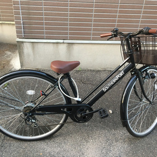 ほぼ新品。26インチ自転車。