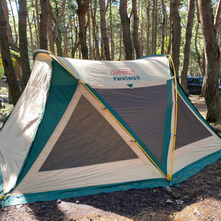 【売切】今ブームのキャンプ用品　コールマンタープと5人用ドームテント