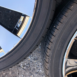 RAYS GENOMA 17×7J 100 4H ＋32 215/40R17 4本セット メッキ タイヤ 