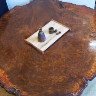 銘木  欅  玉杢の座卓