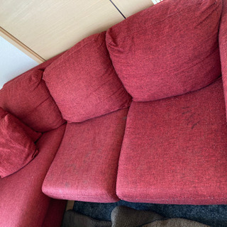 【ネット決済】赤いソファー