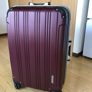 スーツケース　小豆色