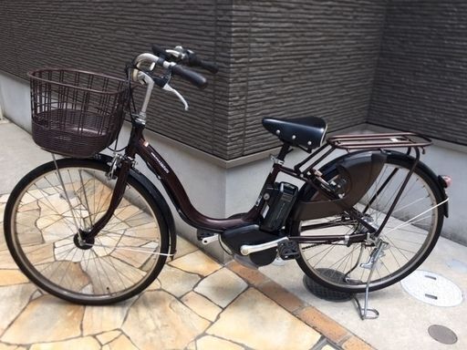 バッテリーほぼ新品！ヤマハ　パスナチュラ　8.7Ah　ダークブラウン　26インチ　 電動自転車　電動アシスト自転車　1118