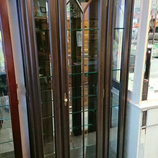 karimoku｜カリモク｜ダウンライト付｜ガラス扉キャビネット