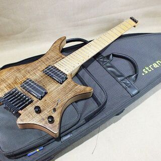 【苫小牧バナナ】希少☆良品 Strandberg Boden OS7 ストランドバーグ 7弦 ヘッドレス エレキギター 専用ギグバッグ付き 変形ギター♪